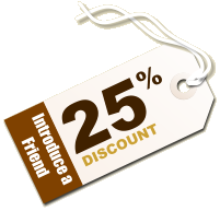 Introduce a Friend 25% DISCOUNT